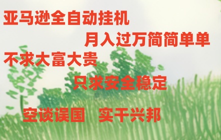 亚马逊全自动浏览挂机，，收益稳定且前景广阔-404网创