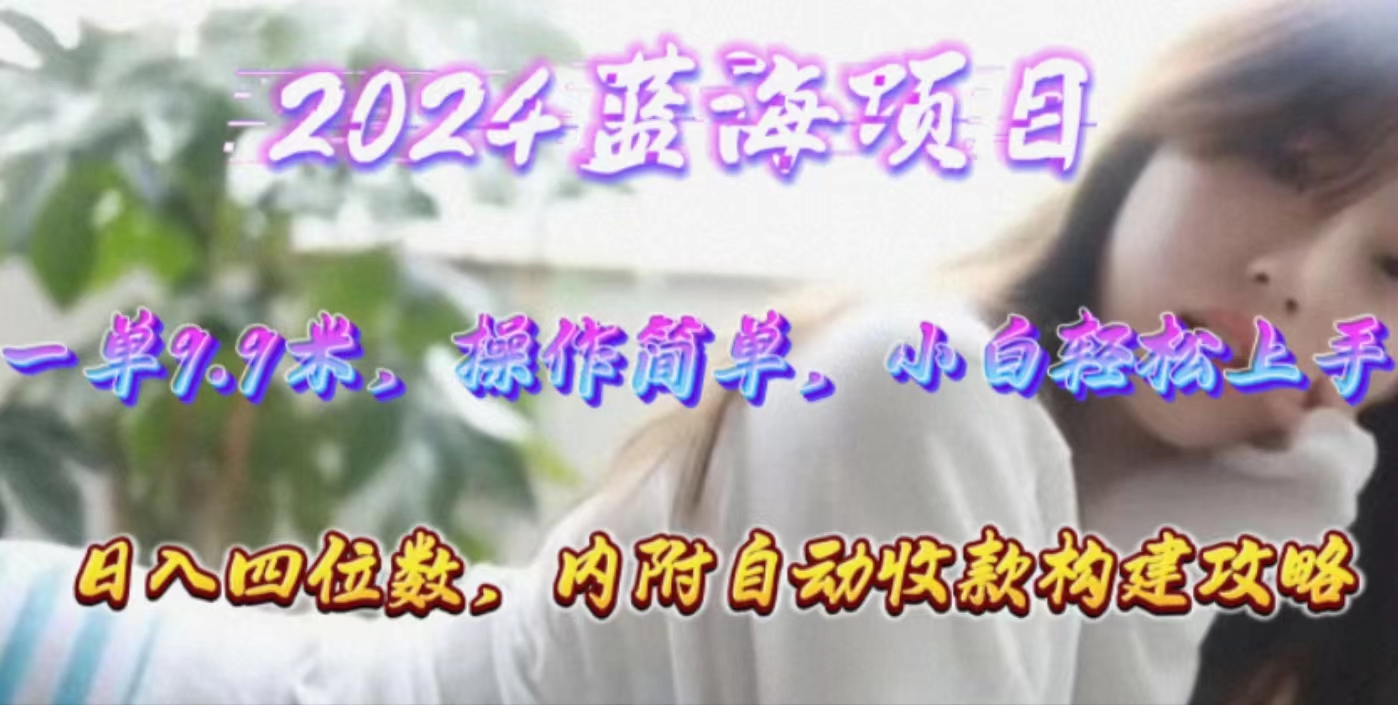 （10204期）年轻群体的蓝海市场，1单9.9元，操作简单，小白轻松上手，日入四位数-同心网创