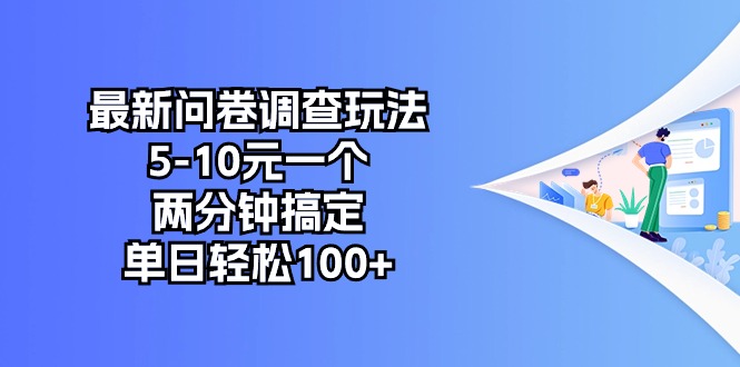 （10606期）最新问卷调查玩法，5-10元一个，两分钟搞定，单日轻松100+-404网创