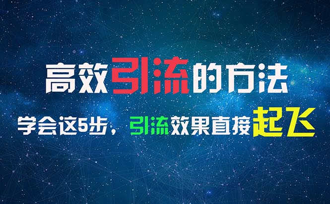 （11776期）高效引流的方法，可以帮助你日引300+创业粉，一年轻松收入30万，比打工强-404网创