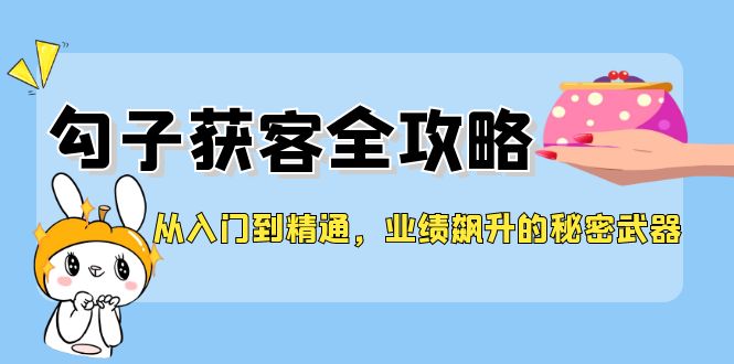 从入门到精通，勾子获客全攻略，业绩飙升的秘密武器-同心网创