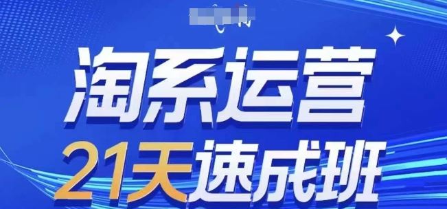 淘系运营21天速成班(更新24年8月)，0基础轻松搞定淘系运营，不做假把式-同心网创