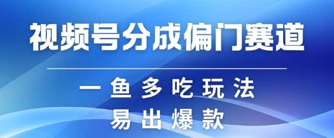 视频号创作者分成计划偏门类目，容易爆流，实拍内容简单易做【揭秘】-404网创