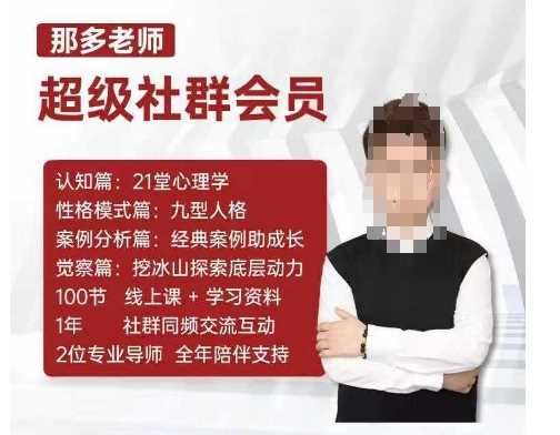 那多老师超级社群会员：开启自我探索之路，提升内在力量-同心网创