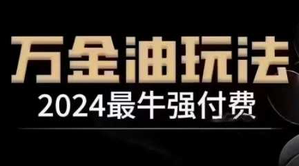 2024最牛强付费，万金油强付费玩法，干货满满，全程实操起飞（更新12月）-404网创