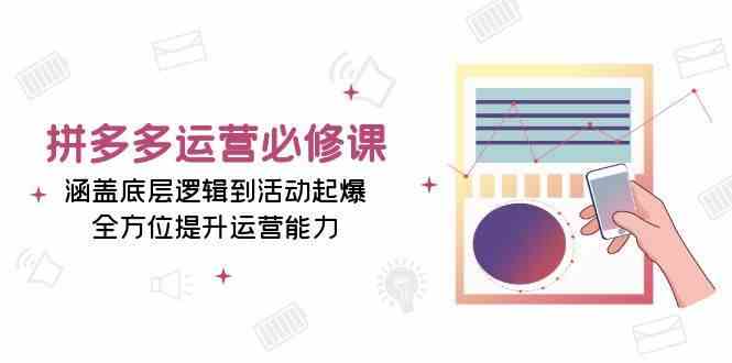 拼多多运营必修课：涵盖底层逻辑到活动起爆，全方位提升运营能力-同心网创