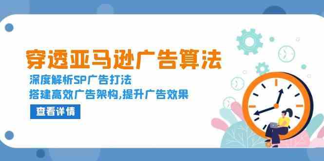 穿透亚马逊广告算法，深度解析SP广告打法，搭建高效广告架构,提升广告效果-404网创