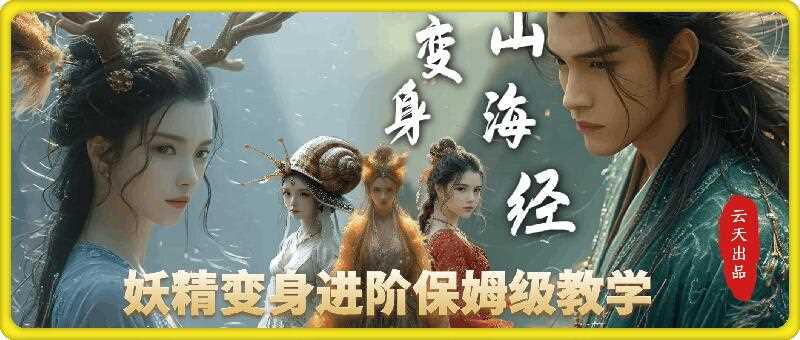 云天AI山海经变身视频教程，妖精变身进阶保姆级教学-404网创